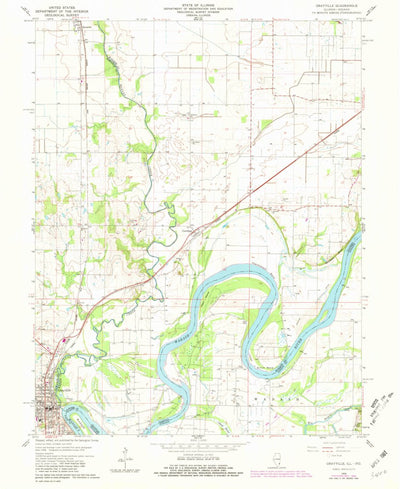United States Geological Survey Grayville, IL-IN (1959, 24000-Scale) digital map