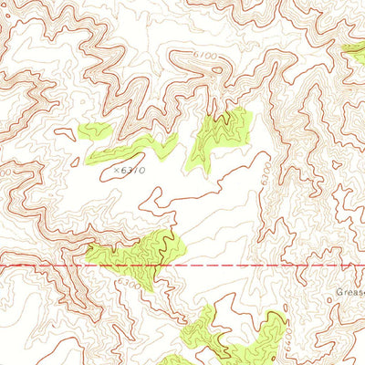 United States Geological Survey Greasewood, AZ (1972, 24000-Scale) digital map