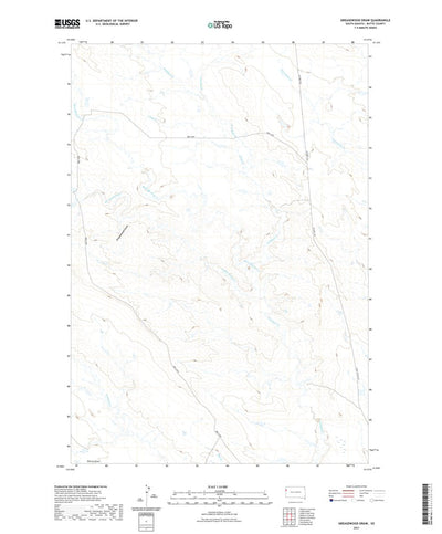 United States Geological Survey Greasewood Draw, SD (2021, 24000-Scale) digital map