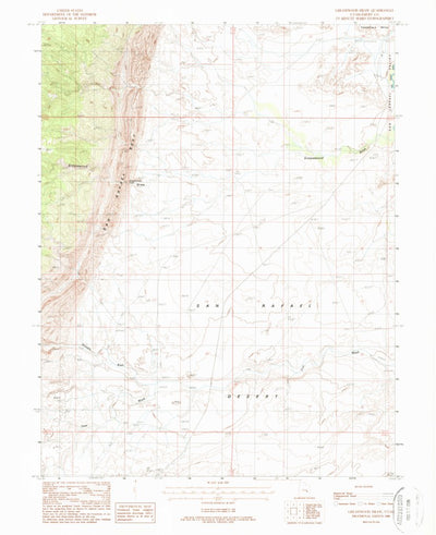 United States Geological Survey Greasewood Draw, UT (1988, 24000-Scale) digital map