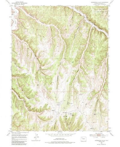 United States Geological Survey Greasewood Gulch, CO (1952, 24000-Scale) digital map