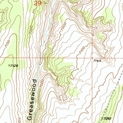 United States Geological Survey Greasewood Gulch, CO (1952, 24000-Scale) digital map