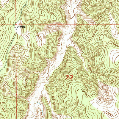 United States Geological Survey Greasewood Gulch, CO (1952, 24000-Scale) digital map