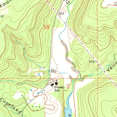 United States Geological Survey Greasy, OK (1973, 24000-Scale) digital map