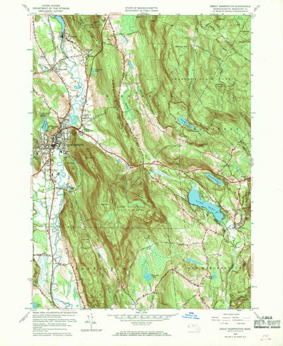 United States Geological Survey Great Barrington, MA (1958, 24000-Scale) digital map