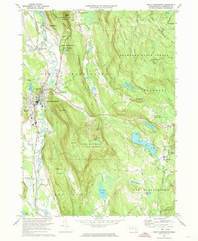 United States Geological Survey Great Barrington, MA (1973, 24000-Scale) digital map