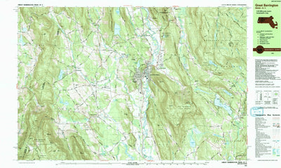 United States Geological Survey Great Barrington, MA-NY (1987, 25000-Scale) digital map