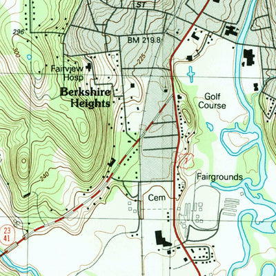 United States Geological Survey Great Barrington, MA-NY (1987, 25000-Scale) digital map