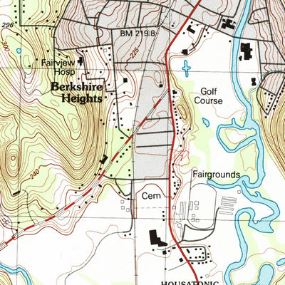 United States Geological Survey Great Barrington, MA-NY (1997, 25000-Scale) digital map