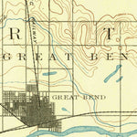 United States Geological Survey Great Bend, KS (1893, 125000-Scale) digital map