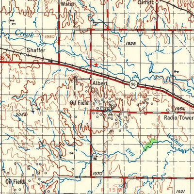 United States Geological Survey Great Bend, KS (1955, 250000-Scale) digital map