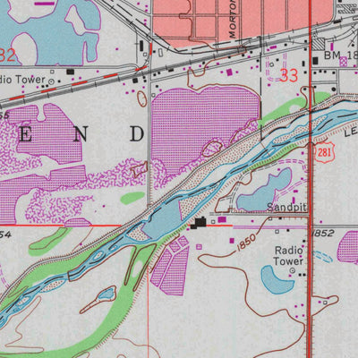 United States Geological Survey Great Bend, KS (1958, 24000-Scale) digital map