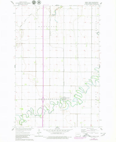 United States Geological Survey Great Bend, ND (1964, 24000-Scale) digital map