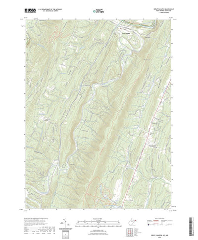 United States Geological Survey Great Cacapon, WV (2023, 24000-Scale) digital map