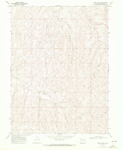 United States Geological Survey Great Divide, CO (1969, 24000-Scale) digital map