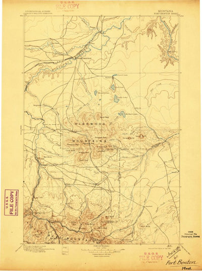 United States Geological Survey Great Falls E, MT (1897, 250000-Scale) digital map