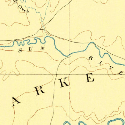 United States Geological Survey Great Falls W, MT (1886, 250000-Scale) digital map
