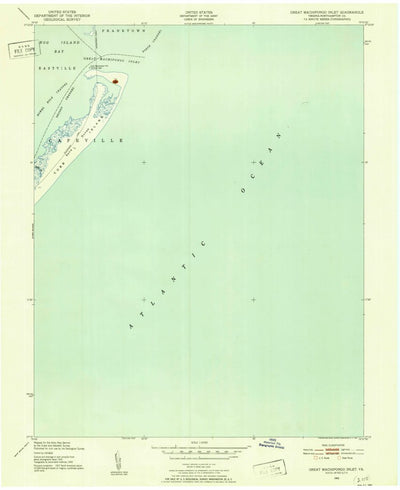United States Geological Survey Great Machipongo Inlet, VA (1942, 24000-Scale) digital map