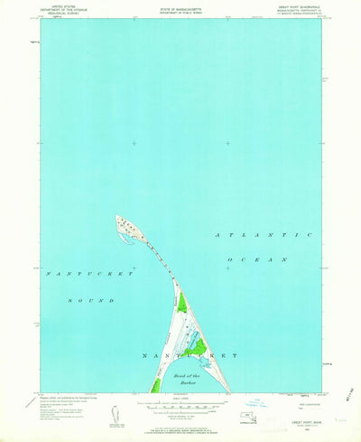 United States Geological Survey Great Point, MA (1951, 24000-Scale) digital map