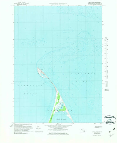 United States Geological Survey Great Point, MA (1972, 25000-Scale) digital map