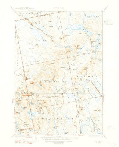 United States Geological Survey Great Pond, ME (1932, 62500-Scale) digital map