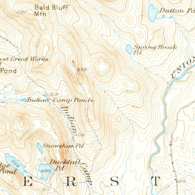 United States Geological Survey Great Pond, ME (1932, 62500-Scale) digital map