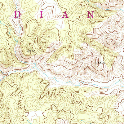 United States Geological Survey Great Spring, AZ (1971, 24000-Scale) digital map