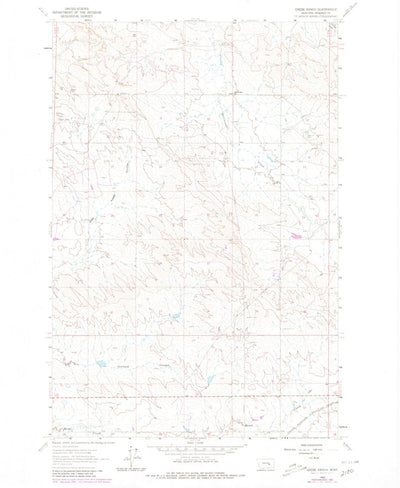 United States Geological Survey Grebe Ranch, MT (1962, 24000-Scale) digital map