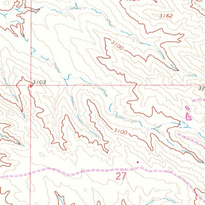 United States Geological Survey Grebe Ranch, MT (1962, 24000-Scale) digital map