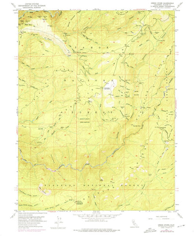 United States Geological Survey Greek Store, CA (1952, 24000-Scale) digital map