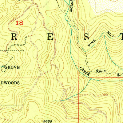 United States Geological Survey Greek Store, CA (1952, 24000-Scale) digital map