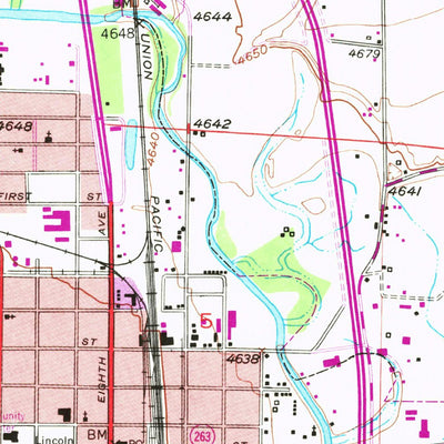 United States Geological Survey Greeley, CO (1950, 24000-Scale) digital map