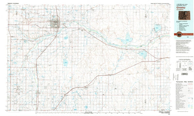 United States Geological Survey Greeley, CO (1982, 100000-Scale) digital map