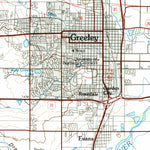 United States Geological Survey Greeley, CO (1982, 100000-Scale) digital map