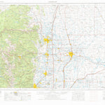 United States Geological Survey Greeley, CO-WY (1954, 250000-Scale) digital map