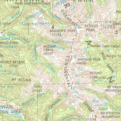 United States Geological Survey Greeley, CO-WY (1954, 250000-Scale) digital map