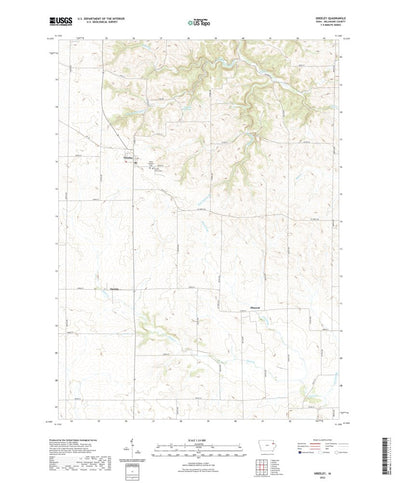United States Geological Survey Greeley, IA (2022, 24000-Scale) digital map