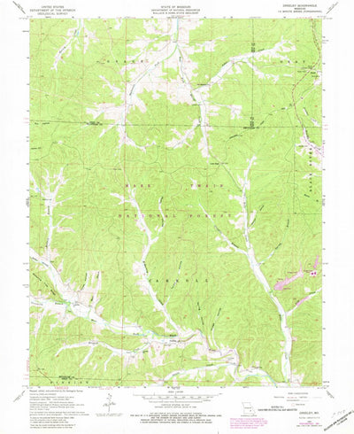 United States Geological Survey Greeley, MO (1967, 24000-Scale) digital map