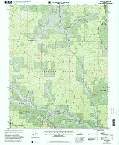 United States Geological Survey Greeley, MO (1999, 24000-Scale) digital map
