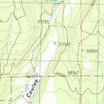 United States Geological Survey Green Ashly Gulch, MT (1986, 24000-Scale) digital map