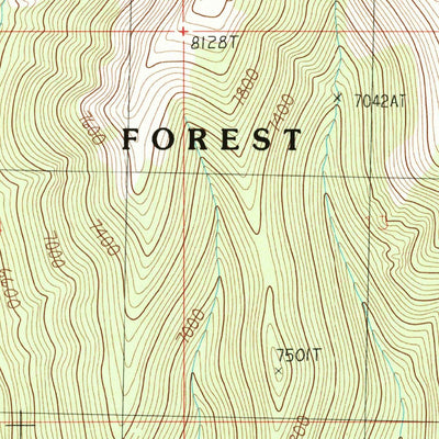 United States Geological Survey Green Ashly Gulch, MT (1986, 24000-Scale) digital map