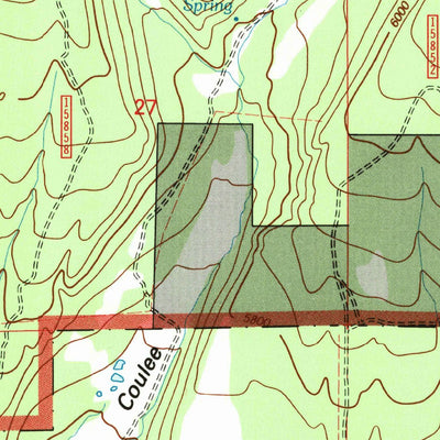 United States Geological Survey Green Ashly Gulch, MT (1995, 24000-Scale) digital map