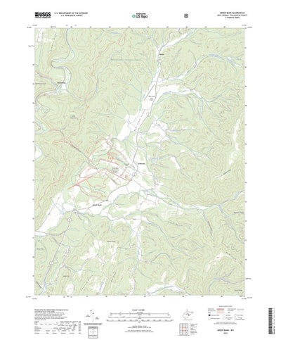 United States Geological Survey Green Bank, WV (2023, 24000-Scale) digital map