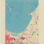 United States Geological Survey Green Bay East, WI (1954, 24000-Scale) digital map