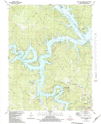 United States Geological Survey Green Bay Terrace, MO (1983, 24000-Scale) digital map
