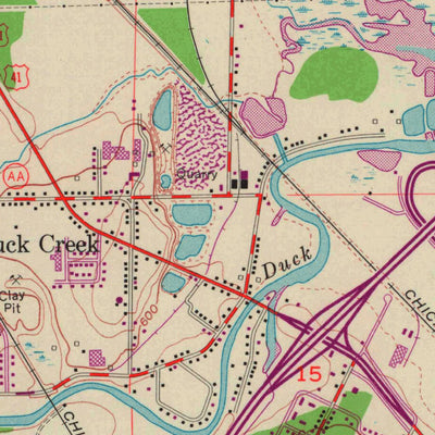 United States Geological Survey Green Bay West, WI (1954, 24000-Scale) digital map