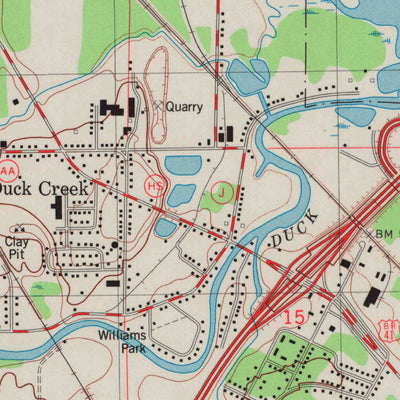 United States Geological Survey Green Bay West, WI (1982, 24000-Scale) digital map