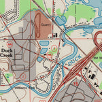 United States Geological Survey Green Bay West, WI (1992, 24000-Scale) digital map