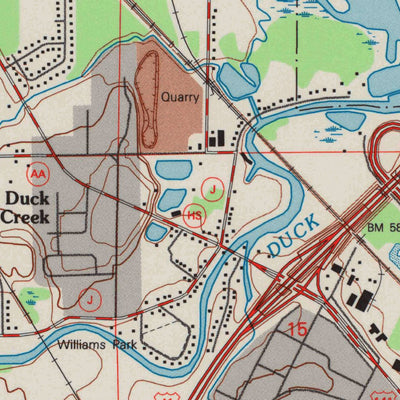 United States Geological Survey Green Bay West, WI (1992, 24000-Scale) digital map