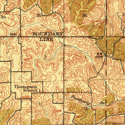 United States Geological Survey Green City, MO (1914, 62500-Scale) digital map